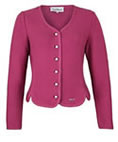Dirndljacke aus Strick in Himbeere