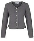 Dirndljacke aus grauem Srick