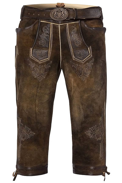 Klassiker im Used Look - Kniebundlederhose von Maddox